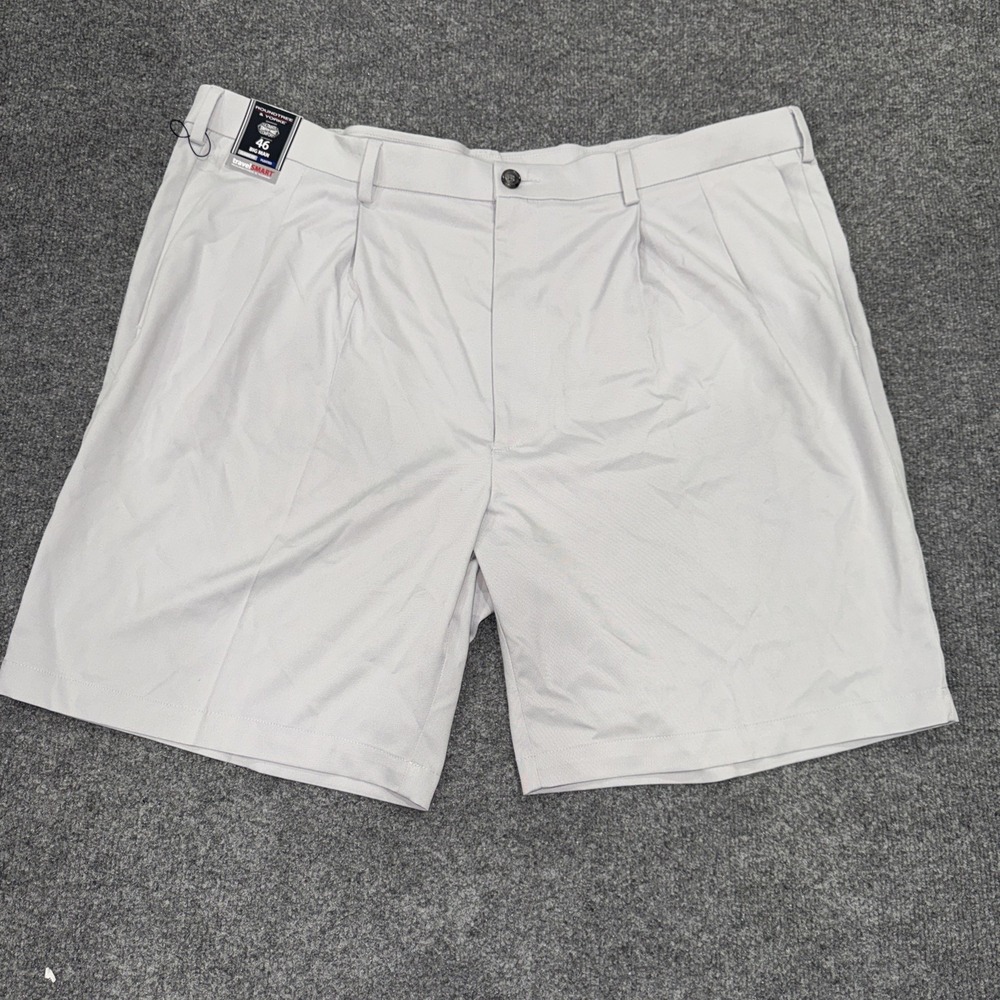 Roundtree & Yorke Ultimate Stretch Waist Comfort Shorts Gray Size 46 Big Man New